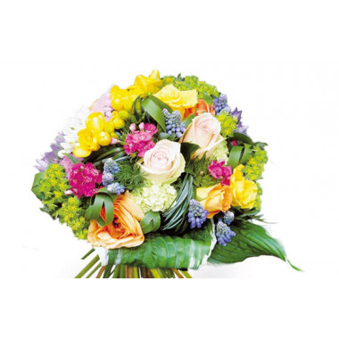 L'Agitateur Floral | Image zoom bouquet de fleurs multicolore Fougue