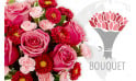 L'Agitateur Floral | image du bouquet Rose et Rouge pour envoyer des fleurs à l'international