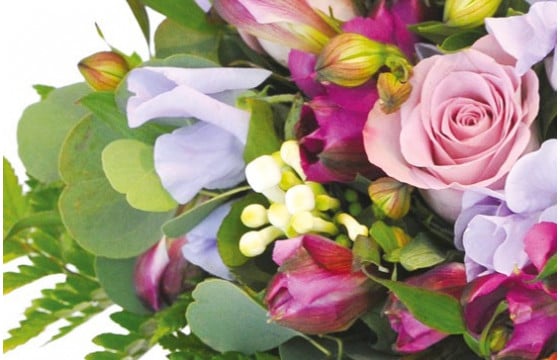 zoom sur un ensemble floral du bouquet Eclat