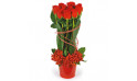 L'Agitateur Floral | image de la composition de roses rouges Flamme