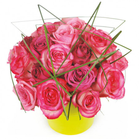 L'Agitateur Floral | image de la composition de roses roses Traviata