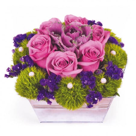 L'Agitateur Floral | image de la composition de roses fuchsia Victoria