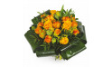 L'Agitateur Floral | image du Bouquet rond orange Mandarine