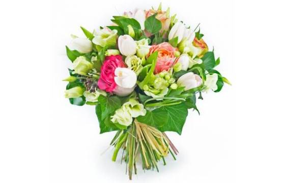 L'Agitateur Floral | Image du bouquet de fleurs boucle rose