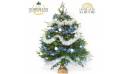 L'Agitateur Floral | image du Sapin de Noël Décoré Bleu et Argent
