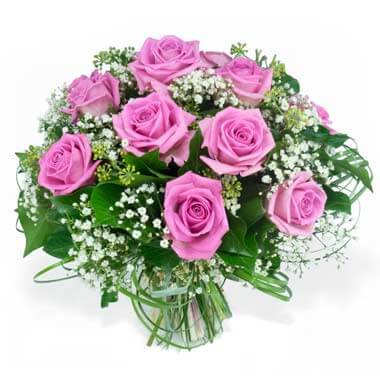 Bouquet rond Pluie de Roses