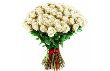 L'Agitateur Floral | image du Bouquet de Roses Blanches longues tiges