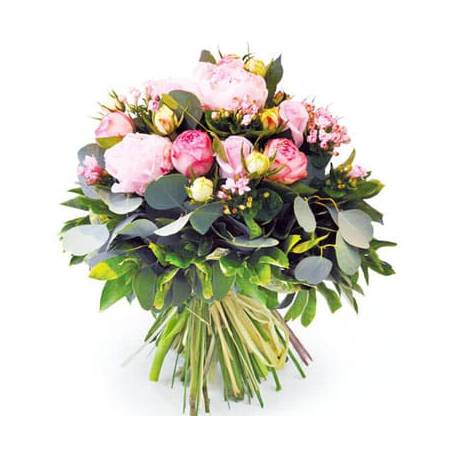 L'Agitateur Floral | image du Bouquet de pivoines roses Camille