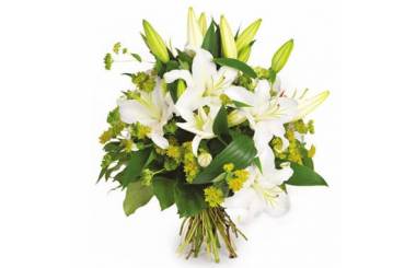 L'Agitateur Floral | Bouquet de lys blanc Coton