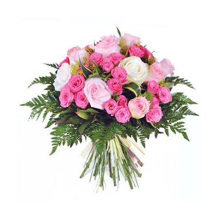 L'Agitateur Floral | image du bouquet de roses roses pompadour