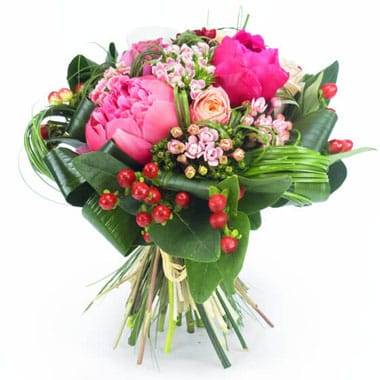 L'Agitateur Floral | image du bouquet de fleurs tons roses