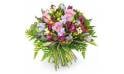 L'Agitateur Floral | Image du bouquet de fleurs rond tons rose et parme Eclat