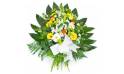 L'Agitateur Floral | image de la gerbe de fleurs dans les tons jaune, orange et blanc
