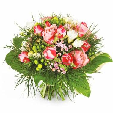 Bouquet rond Caresse