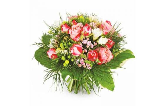 L'Agitateur Floral | Image du bouquet de fleurs rond Caresse