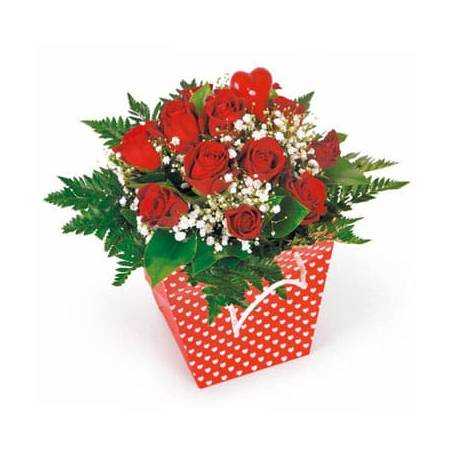 L'Agitateur Floral | image du bouquet de roses rouges Milan