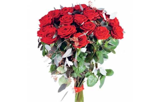 L'Agitateur Floral | image du magnifique bouquet de roses rouges Noblesse