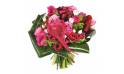 L'Agitateur Floral | image du Bouquet rond de fleurs roses Framboisine