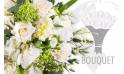 L'Agitateur Floral | image du bouquet pour l'international dans les tons blancs