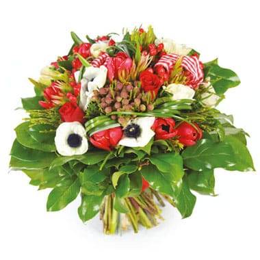 L'Agitateur Floral | image du Bouquet de fleurs rouges Evidence