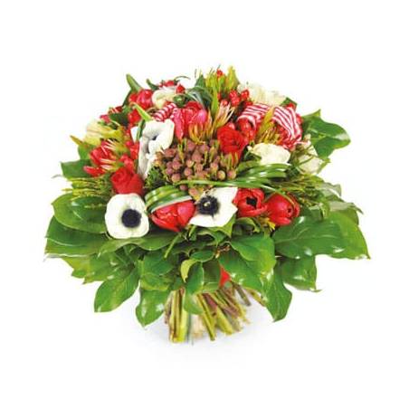 L'Agitateur Floral | image du Bouquet de fleurs rouges Evidence