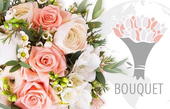 Bouquet de fleurs rose & blanc | livraison de fleurs à l'international -  L'agitateur floral
