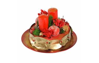 L'Agitateur Floral | image du Gâteau floral de Noël Fraise et Petits Pois