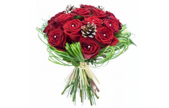 L'Agitateur Floral | image du Bouquet de roses pour Noël Alhambra