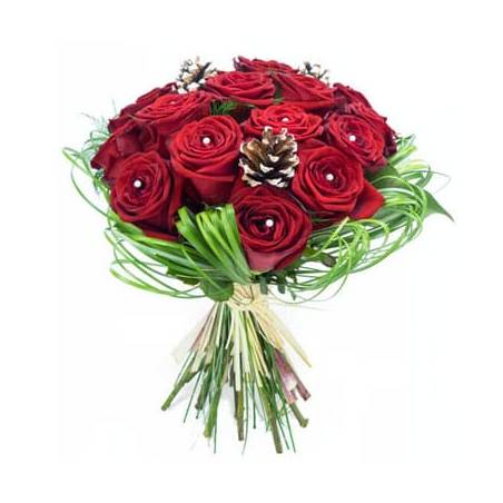L'Agitateur Floral | image du Bouquet de roses pour Noël Alhambra