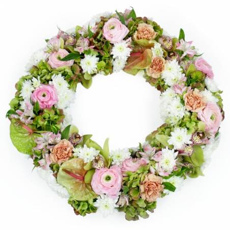 Image de la Petite couronne de fleurs piquées "Hécube" | L'Agitateur Floral