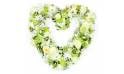 Image du Coeur deuil de fleurs blanches "Théano" | L'Agitateur Floral