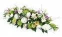 image du Dessus de cercueil rose, mauve & blanc "Calliope" | L'Agitateur Floral
