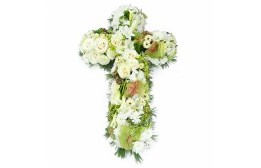 Image Croix de fleurs piquées "Procris" | L'Agitateur Floral