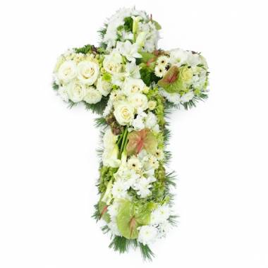 Image Croix de fleurs piquées "Procris" | L'Agitateur Floral