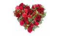 image du Coeur de roses rouges & roses "Tirana" | L'Agitateur Floral