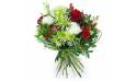Image du Bouquet tourné blanc & rouge "Palerme" | L'Agitateur Floral