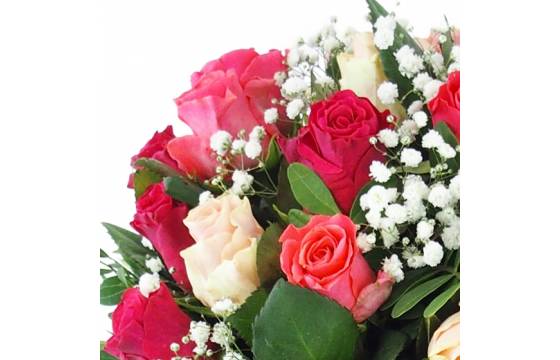 Image zoom Bouquet de roses rond "Lyon" | L'Agitateur Floral