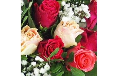 Image zoom Bouquet de roses rond "Lyon" | L'Agitateur Floral