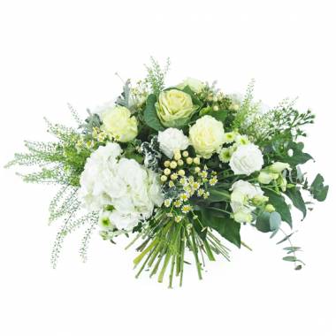 Image Grand bouquet de fleurs blanc & vert "Braga" | L'Agitateur Floral