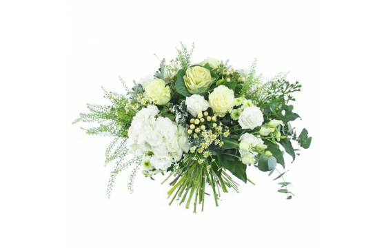 Image Grand bouquet de fleurs blanc & vert "Braga" | L'Agitateur Floral