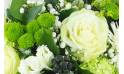 Image zoom Bouquet rond blanc & vert "Grenoble" | L'Agitateur Floral
