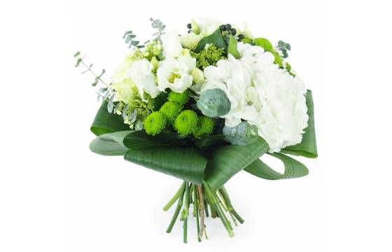 Image Bouquet de fleurs sobre blanc "Castres" | L'Agitateur Floral