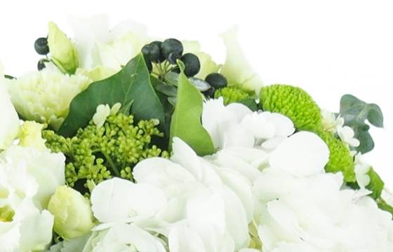 Image zoom Bouquet de fleurs sobre blanc "Castres" | L'Agitateur Floral