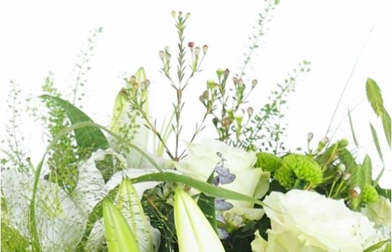 Image zoom Bouquet blanc champêtre "Livourne" | L'Agitateur Floral