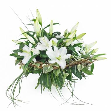 Image Bouquet de lys blanc "Alicante" | L'Agitateur Floral