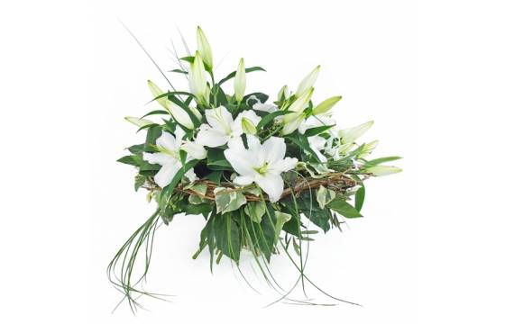 Image Bouquet de lys blanc "Alicante" | L'Agitateur Floral