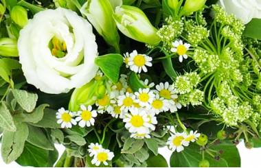Image zoom Bouquet champêtre tons blancs "Ajaccio" | L'Agitateur Floral