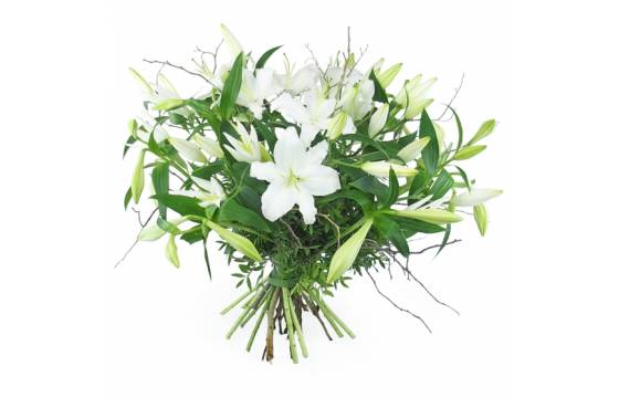 Grand bouquet de lys blanc 