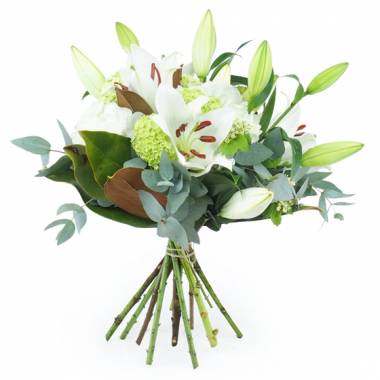 Image Bouquet de fleurs blanches "Bruges" | L'Agitateur Floral