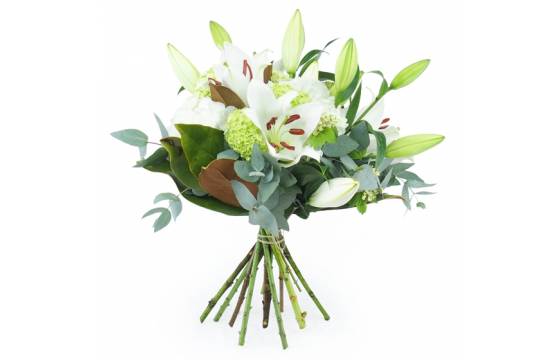 Image Bouquet de fleurs blanches "Bruges" | L'Agitateur Floral